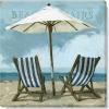 imageSullivans Darren Gygi Beach Chairs Canvas Museum Quality Giclee Print Gallery Wrapped Handcrafted in USA 9quot W x 9quot L Blue9W