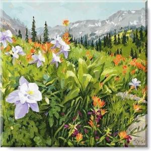imageSullivans Darren Gygi Wildflower Field Canvas Museum Quality Giclee Print Gallery Wrapped Handcrafted in USA 5quot W x 5quot L Multicolored
