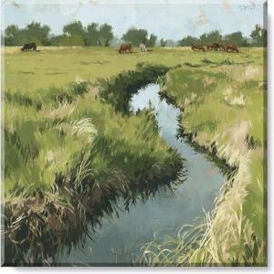 imageSullivans Darren Gygi Winding Stream Museum Quality Giclee Print Gallery Wrapped Handcrafted in USA 5quot W x 5quot L Multicolored