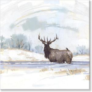 imageSullivans Darren Gygi Winter Elk Giclee Wall Art Gallery Wrapped Handcrafted in USA Wall Art Wall Decor Home Dcor Handed Painted
