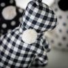 imageSulivans Black and White Polka Dot ampamp Checkerd Bunny Decor Set of 3 Perfect for a Table Centerpiece Mantels and Shelf Decoration Small Statue for Indoor Spring Decor for Home Office Patio