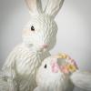 imageSulivans Dancing White Bunny Tabletop Statues Perfect for a Table Centerpiece Mantels and Shelf Decoration Small Statue for Indoor Spring Decor for Home Office Patio