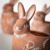 imageSulivans Terracotta Brown Bunny Planter Set of 3 Perfect for a Table Centerpiece Mantels and Shelf Decoration Small Statue for Indoor Spring Decor for Home Office Patio