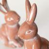 imageSulivans Terracotta Brown Rabbit Figurine Set of 2 Perfect for a Table Centerpiece Mantels and Shelf Decoration Small Statue for Indoor Spring Decor for Home Office Patio N3007
