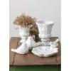 imageSulivans White Terracotta Bird Figurine Set of 2 Perfect for a Table Centerpiece Mantels and Shelf Decoration Small Statue for Indoor Spring Decor for Home Office Patio
