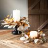 imageSullivans 145quot Fall Mixed Foliage Accent Ring Fall Mini Wreath Candle Ring Perfect for Fireplace Mantels Dining and Living Rooms