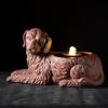 imageSullivans Copper Dog Water Fountain with Easy Setup Pump and LED Light Small Desk Waterfall for Meditation Indoor or Outdoor Garden Patio Living Room and Office Home DcorDog