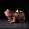 imageSullivans Copper Dog Water Fountain with Easy Setup Pump and LED Light Small Desk Waterfall for Meditation Indoor or Outdoor Garden Patio Living Room and Office Home DcorFrog
