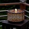 imageSullivans Copper Flower Cutout Medium Water Fountain with Easy Setup Pump and LED Light Small Desk Waterfall for Meditation Indoor or Outdoor Garden Patio Living Room and Office Home Dcor