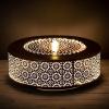 imageSullivans Copper Flower Cutout Wide Water Fountain with Easy Setup Pump and LED Light Small Desk Waterfall for Meditation Indoor or Outdoor Garden Patio Living Room and Office Home Dcor