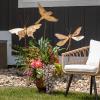 imageSullivans Copper Metal Butterfly Garden Stake Decorative Outdoor Lawn and Garden Accessories for Front and Backyard Spring Decor and PatioCopper Butterfly