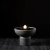 imageSullivans Gray Large Pedestal Water Fountain with Easy Setup Pump and LED Light Small Desk Waterfall for Meditation Indoor or Outdoor Garden Patio Living Room and Office Home DcorSmall