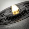 imageSullivans Gray Large Pedestal Water Fountain with Easy Setup Pump and LED Light Small Desk Waterfall for Meditation Indoor or Outdoor Garden Patio Living Room and Office Home DcorSmall
