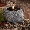 imageSullivans Gray Stone Hedgehog Water Fountain with Easy Setup Pump and LED Light Small Desk Waterfall for Meditation Indoor or Outdoor Garden Patio Living Room and Office Home DcorHedgehog
