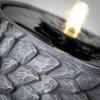 imageSullivans Gray Stone Hedgehog Water Fountain with Easy Setup Pump and LED Light Small Desk Waterfall for Meditation Indoor or Outdoor Garden Patio Living Room and Office Home DcorHedgehog