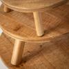 imageSullivans Natural Tan Wood Graduating Size Wooden Risers Set of 3 Risers for Display Tray for Kitchen Decor Pedestal Stand for Countertop Footed Stand Perfect for Home Office Kitchen Decor