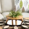 imageSullivans Natural Tan Wood Graduating Size Wooden Risers Set of 3 Risers for Display Tray for Kitchen Decor Pedestal Stand for Countertop Footed Stand Perfect for Home Office Kitchen Decor
