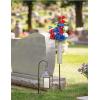 imageVASE ON Stake Set of 4 Garden or cemetary vase