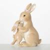 imageSulivans Brown Bunny Mother and Baby Ceramic Figurine Perfect for a Table Centerpiece Mantels and Shelf Decoration Small Statue for Indoor Spring Decor for Home Office Patio