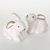 imageSulivans Sweet Sitting White Bunny Figurines Set of 2 Perfect for a Table Centerpiece Mantels and Shelf Decoration Small Statue for Indoor Spring Decor for Home Office Patio