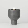 imageSullivans Gray Large Pedestal Water Fountain with Easy Setup Pump and LED Light Small Desk Waterfall for Meditation Indoor or Outdoor Garden Patio Living Room and Office Home DcorMedium