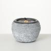 imageSullivans Gray Textured Lighted Zen Water Fountain with Easy Setup Pump and LED Light Small Desk Waterfall for Meditation Indoor or Outdoor Garden Patio Living Room and Office Home Decor