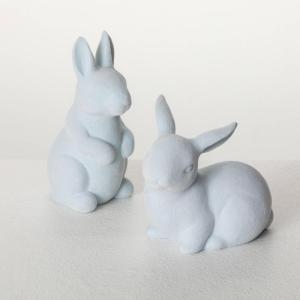 imageSulivans Pink Baby Bunny Figurine Set of 2 Perfect for a Table Centerpiece Mantels and Shelf Decoration Small Statue for Indoor Spring Decor for Home Office PatioBlue