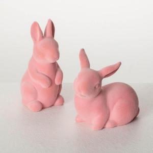 imageSulivans Pink Baby Bunny Figurine Set of 2 Perfect for a Table Centerpiece Mantels and Shelf Decoration Small Statue for Indoor Spring Decor for Home Office PatioPink