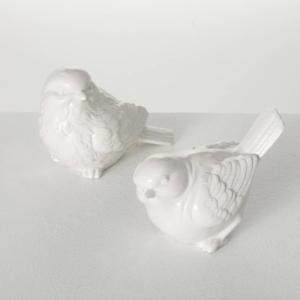 imageSulivans White Stoneware Bird Ceramic Figurine Set of 2 Perfect for a Table Centerpiece Mantels and Shelf Decoration Small Statue for Indoor Spring Decor for Home Office Patio