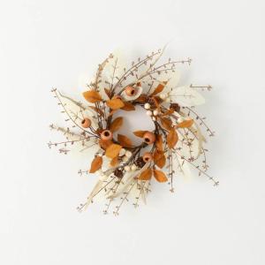 imageSullivans 145quot Fall Mixed Foliage Accent Ring Fall Mini Wreath Candle Ring Perfect for Fireplace Mantels Dining and Living Rooms