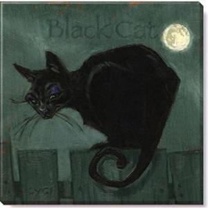 imageSullivans Darren Gygi Black Cat Canvas Museum Quality Giclee Print Gallery Wrapped Handcrafted in USA 20quot W Black