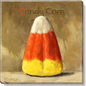 imageSullivans Darren Gygi Candy Corn Canvas Museum Quality Giclee Print Gallery Wrapped Handcrafted in USA 20quot W Orange