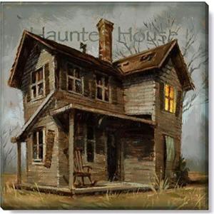imageSullivans Darren Gygi Haunted House Canvas Museum Quality Giclee Print Gallery Wrapped Handcrafted in USA 5quot W Brown