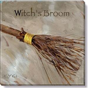 imageSullivans Darren Gygi Witchs Broom Canvas Museum Quality Giclee Print Gallery Wrapped Handcrafted in USA 9quot W Brown