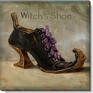 imageSullivans Darren Gygi Witchs Shoe Canvas Museum Quality Giclee Print Gallery Wrapped Handcrafted in USA 5quot W Black