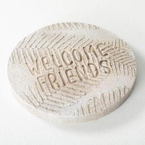imageSullivans Magnesia Welcome Friends Stepping Stone Outdoor Decor Patio Decor Patio Accessories and Decor Garden Decor