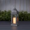 imageSterno Home GL43858 Hanging Farmhouse LED Light Flameless Candle Lantern 235 in GreyGray