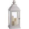 imageSterno Home GL43858 Hanging Farmhouse LED Light Flameless Candle Lantern 235 in GreyWhite