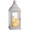 imageSterno Home GL43858 Hanging Farmhouse LED Light Flameless Candle Lantern 235 in GreyWhite