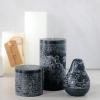 imageSullivans Vance Kitira Pear Candle Set of 3 Unscented 45 Inch CleanBurning Dripless RealWax Candles for Home and Hosting DcorBlack