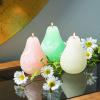 imageSullivans Vance Kitira Pear Candle Set of 3 Unscented 45 Inch CleanBurning Dripless RealWax Candles for Home and Hosting DcorBlue White Pink