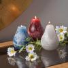 imageSullivans Vance Kitira Pear Candle Set of 3 Unscented 45 Inch CleanBurning Dripless RealWax Candles for Home and Hosting DcorBrown Blue Green