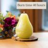 imageSullivans Vance Kitira Pear Candle Set of 3 Unscented 45 Inch CleanBurning Dripless RealWax Candles for Home and Hosting DcorGreen Grape