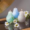 imageSullivans Vance Kitira Pear Candle Set of 3 Unscented 45 Inch CleanBurning Dripless RealWax Candles for Home and Hosting DcorMulticolor