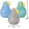 imageSullivans Vance Kitira Pear Candle Set of 3 Unscented 45 Inch CleanBurning Dripless RealWax Candles for Home and Hosting DcorMulticolor