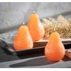 imageSullivans Vance Kitira Pear Candle Set of 3 Unscented 45 Inch CleanBurning Dripless RealWax Candles for Home and Hosting DcorOrange