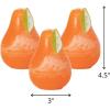 imageSullivans Vance Kitira Pear Candle Set of 3 Unscented 45 Inch CleanBurning Dripless RealWax Candles for Home and Hosting DcorOrange