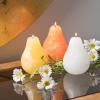imageSullivans Vance Kitira Pear Candle Set of 3 Unscented 45 Inch CleanBurning Dripless RealWax Candles for Home and Hosting DcorOrange Yellow White