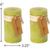 imageSullivans Vance Kitira Pillar Candle Set of 2 6Inch Sea Blue Candle Sets CleanBurning EnvironmentalFriendly Unscented HandPoured Wax Candles Home Dcor CT246SEAKITGreen
