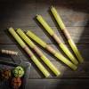 imageSullivans Vance Kitira Timber Taper Set of 12 Candles CleanBurning EnvironmentalFriendly Scentless RealWax Candles Home Dcor Hosting DcorGreen